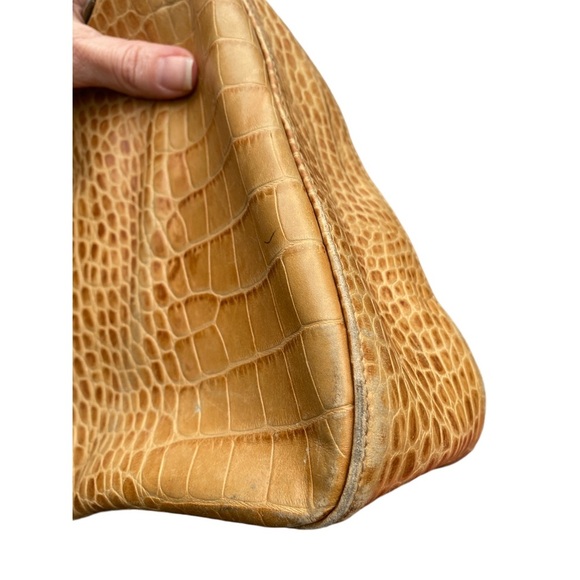 Longchamp croc embossed leather bag - Picture 10 of 11